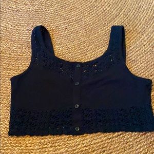 Cute Black Crop Top